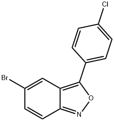 5-溴-3-(4-氯苯基)-2,1-苯并异噁唑 结构式