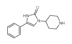 4-苯基-1-(4-哌啶基)-4-(4,5-二氢咪唑)-2-酮 结构式