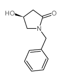 (S)-1-苄基-4-羟基-2-吡咯烷酮 结构式