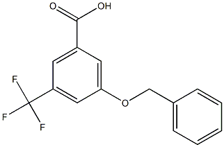3-(苄氧基)-5-(三氟甲基)苯甲酸 结构式