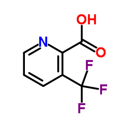 3-三氟甲基吡啶-2-羧酸 结构式