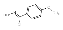ALPHA-氯-4-甲氧基苯甲醛肟 结构式