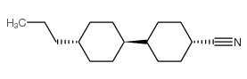 4-丙基-4'-氰基-反式-1,1'-联环己烷 结构式