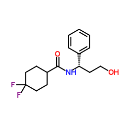 4,4-二氟-N-((1S)-3-羟基-1-苯基丙基)环己烷甲酰胺 结构式