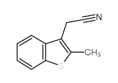 3-氰基甲基-2-甲基苯并[b]噻吩 结构式