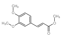 3,4-二甲氧基肉桂酸甲酯 结构式