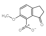 6-甲氧基-7-硝基-1-茚酮 结构式