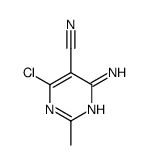 4-氨基-6-氯-2-甲基-5-嘧啶甲腈 结构式
