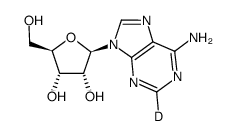 腺苷-2-D1 结构式