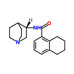 (S)-N-(1-氮杂双环[2.2.2]辛-3-基)-5,6,7,8-四氢-1-萘甲酰胺 结构式