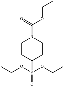 4-(二乙氧基磷酰基)哌啶-1-甲酸乙酯 结构式