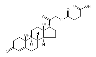 21-羟基孕酮-21-琥珀酸酯 结构式