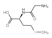 甘氨酰-L-蛋氨酸 结构式
