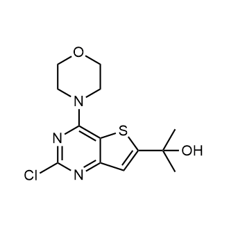 2-(2-氯-4-吗啉代噻吩并[3,2-D]嘧啶-6-基)丙烷-2-醇 结构式