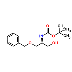 (S)-(-)-2-(Boc-氨基)-3-苄氧基-1-丙醇 结构式