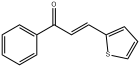 (2E)-1-phenyl-3-(thiophen-2-yl)prop-2-en-1-one 结构式