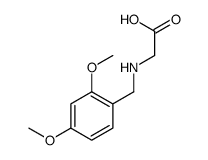 (2,4-二甲氧基苄基)甘氨酸 结构式