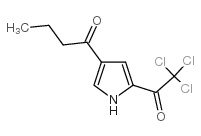 1-[5-(2,2,2-三氯乙酰基)-1H-吡咯-3-基]-1-丁酮 结构式