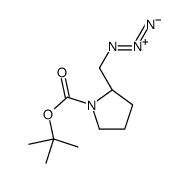 (S)-2-(叠氮甲基)-1-叔丁氧羰基-吡咯烷 结构式