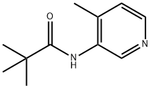 N-(4-甲基吡啶-3-基)新戊酰胺 结构式