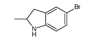 5-溴-2-甲基-2,3-二氢-1H-吲哚 结构式