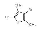 2,4-二溴-3,5-二甲基噻吩 结构式