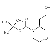 (S)-4-BOC-3-吗啉乙醇 结构式