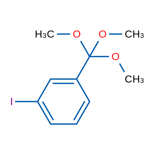 1-碘-3-(三甲氧基甲基)苯 结构式