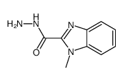 1-甲基-1H-苯并咪唑-2-羧酸肼 结构式