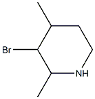 3-溴-2,4-二甲基哌啶 结构式