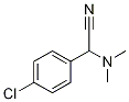 4-氯-α-(二甲氨基)苯乙腈 结构式