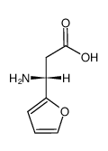 (R)-3-氨基-3-(呋喃-2-基)丙酸 结构式