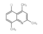 5-氯-2,4,8-三甲基喹啉 结构式