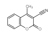 3-氰基-4-甲基香豆素 结构式
