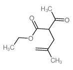 2-乙酰基-4-甲基-4-戊烯酸乙酯 结构式