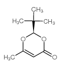 (R)-2-叔丁基-6-甲基-1,3-二噁英-4-酮 结构式