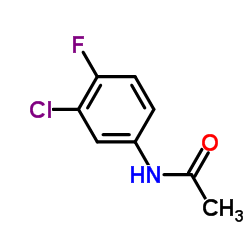 3-氯-4-氟乙酰苯胺 结构式