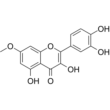 鼠李素 结构式