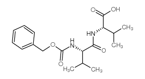 N-苄氧羰基-L-缬氨酰-L-缬氨酸 结构式