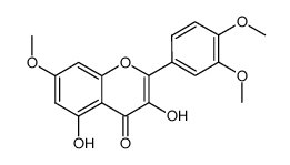 3',4',7-三甲氧基槲皮素 结构式