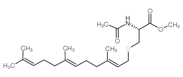 N-乙酰基-S-法呢基-L-半胱氨酸甲酯 结构式