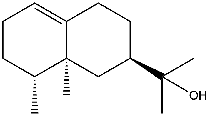 (2R)-1,2,3,4,6,7,8,8a-八氢-α,α,8β,8aβ-四甲基-2-萘甲醇 结构式
