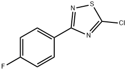5-氯-3-(4-氟苯基)-1,2,4-噻二唑 结构式