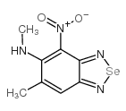 4-nitro-5-methylamino-6-methyl-2,1,3-benzoselenodiazole 结构式