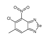 5-氯-6-甲基-4-硝基-2,1,3-苯并硒二唑 结构式
