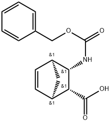 3-EXO-(苯氧羰基氨基)双环[2.2.1]庚-5-烯-2-EXO-羧酸 结构式