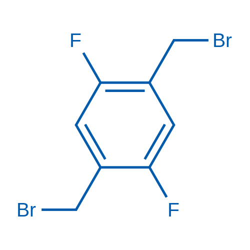 1,4-双(溴甲基)-2,5-二氟苯 结构式