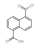 5-硝基萘-1-甲酸 结构式