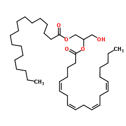 1-硬脂酰-2-花生酰-SN-甘油 结构式