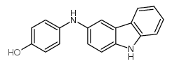 4-(3-咔唑基氨基)酚 结构式